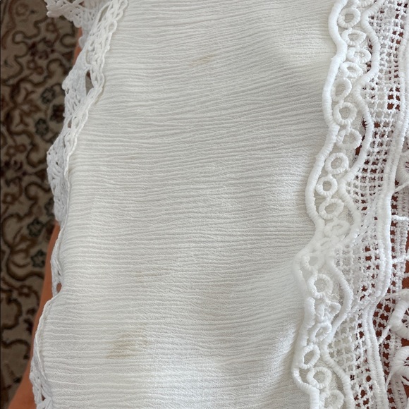 White Strapless Lightweight Boho Maxi Dress - Picture 7 of 7